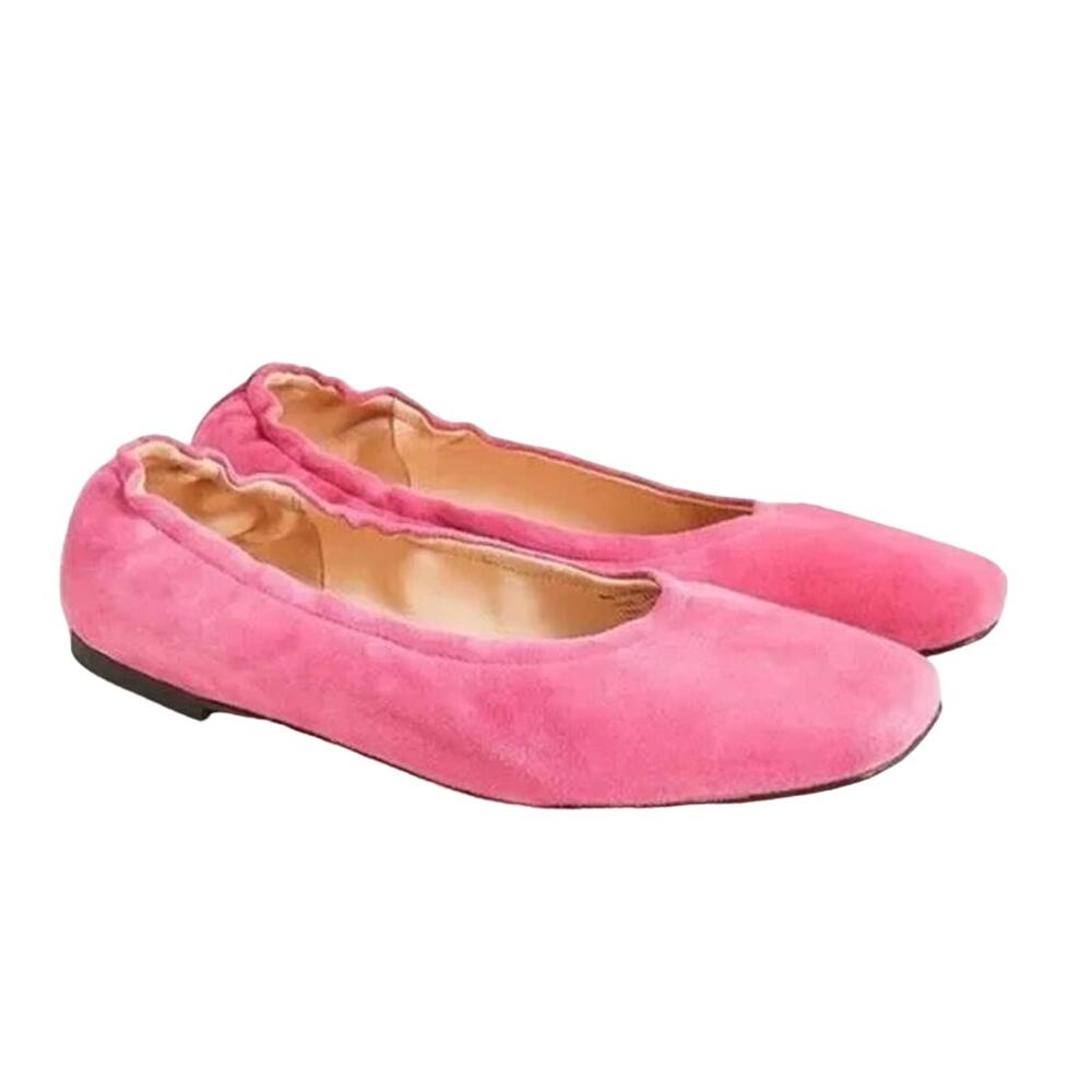 J. Crew Pink Suede Flats